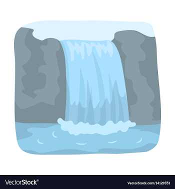 Cartoon Rainbow Waterfall Vector Images (19)