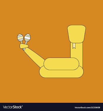 Cartoon rattlesnake isolated on white background vector image