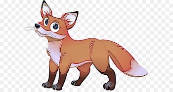 cartoon red fox swift fox fox clip art