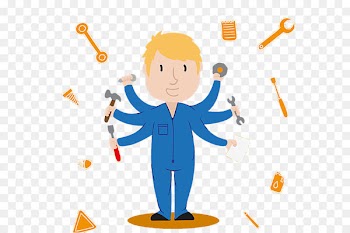 Cartoon - Repairman 