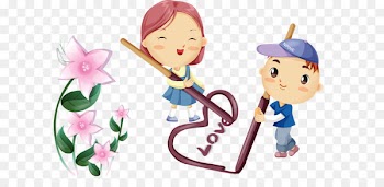 Cartoon Romance Drawing Wallpaper - Videos caring cartoon couple 
