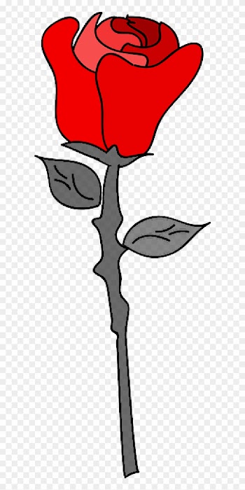 Cartoon Rose Clip Art - Rose Cartoon Png
