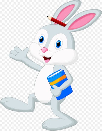 Cartoon Royalty-free Clip art - Vector rabbit reading 
