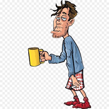 Cartoon Royalty-free Drawing - Poor man 