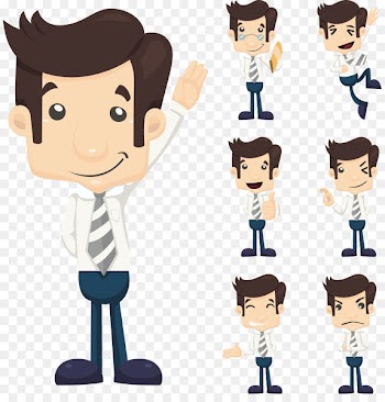 Cartoon Royalty-free Illustration - Business people hands vector 