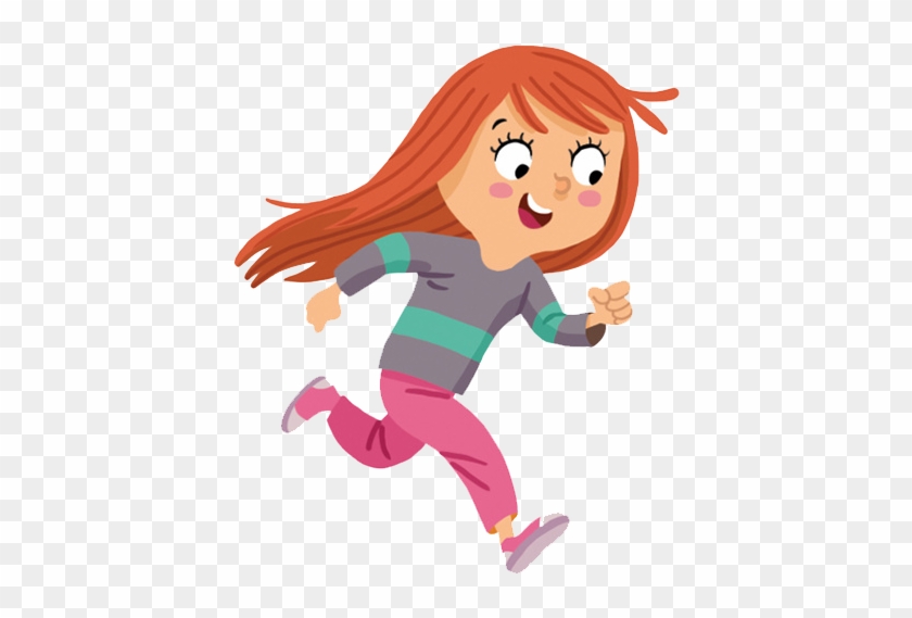 Cartoon - Running Girl - Running Girl Animation