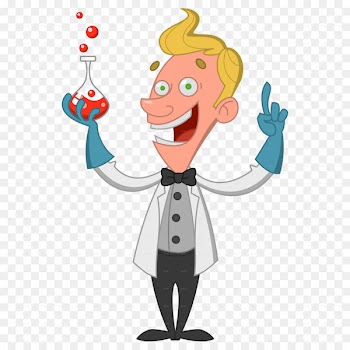 Cartoon Scientist Chemist - scientist 
