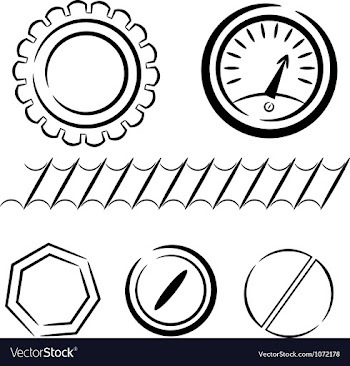 Cartoon set of industrial elements eps10 vector image