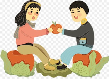 cartoon sharing clip art child fun