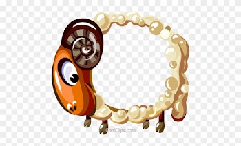 Cartoon Sheep Frame Royalty Free Vector Clip Art Illustration - Cartoon Photo Frame Png