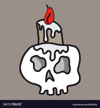 Cartoon skull in style vector image