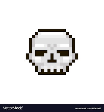 cartoon skull without lower jaw