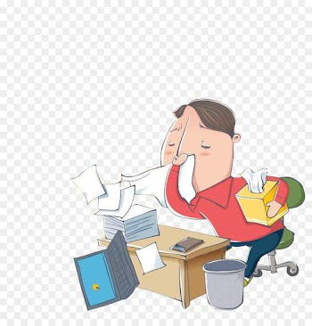 Cartoon Sneeze Common cold - Cover your nose picture 