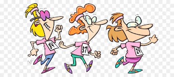 cartoon social group clip art playing sports