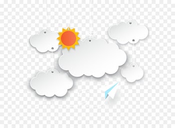Cartoon Speech balloon - Vector Cloud background paper airplane 