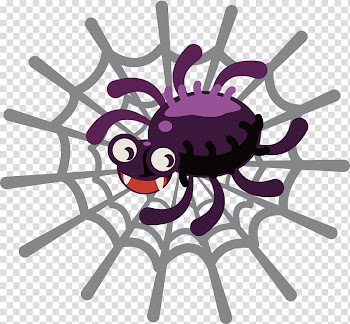 Cartoon spider transparent background PNG clipart