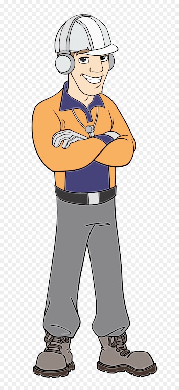 cartoon standing arm joint muscle