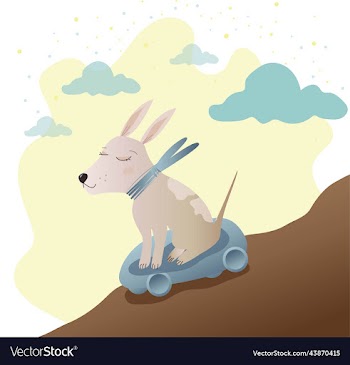 cartoon style of cute dachshund dog