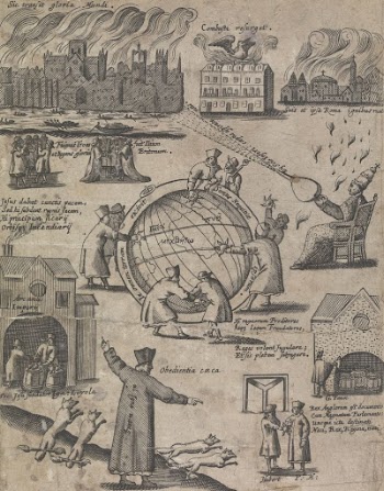 Cartoon suggesting Papist Origins of the Fire | Free Photo - rawpixel