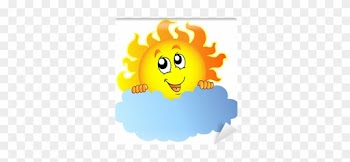 Cartoon Sun And Clouds