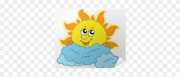 Cartoon Sun And Clouds