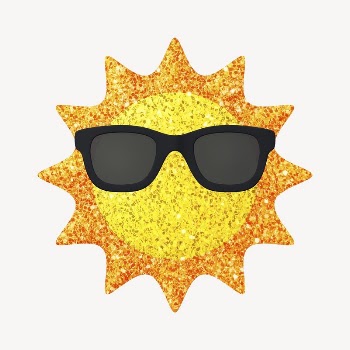 Cartoon sun collage element, 3D | Free PSD - rawpixel