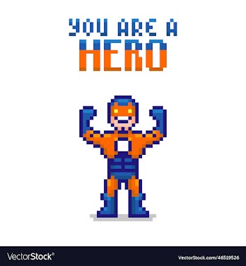 cartoon superhero in superhero pose