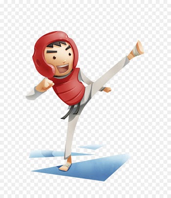 Cartoon Taekwondo Portable Network Graphics Image Kick - denka 