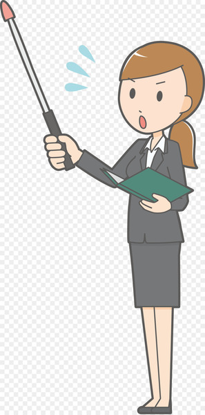 Cartoon Teacher Woman - A lecture teacher 