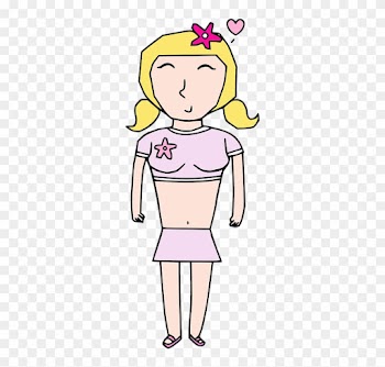 Cartoon Teenage Girls 19, Buy Clip Art - Teenage Girl Cute Clipart Transparent