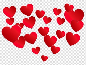 Cartoon Television show Animated series Episode YouTube, Heart of Hearts , red hearts artwork transparent background PNG clipart