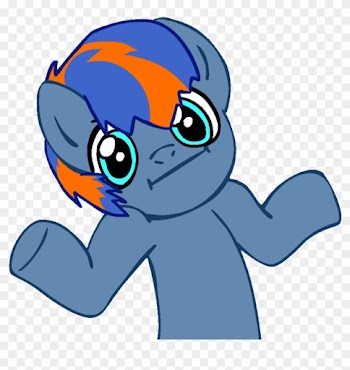 Cartoon Thunder Cloud For Kids - Pony Shrug