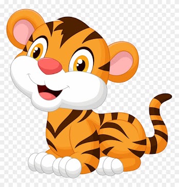 Cartoon - Tiger - Baby Tiger Cartoon