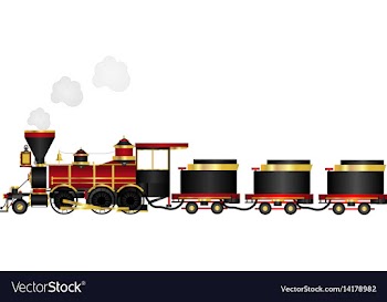 Cartoon train vector image