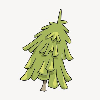 Cartoon tree clipart, botanical illustration | Free Vector - rawpixel