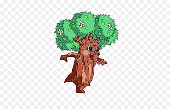 cartoon tree squirrel plant fictional character