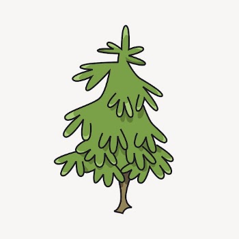 Cartoon tree sticker, nature illustration | Free PSD - rawpixel