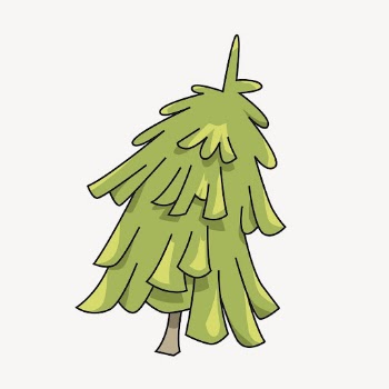 Cartoon tree sticker, nature illustration | Free PSD - rawpixel