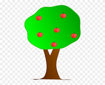 Cartoon Trees With Apples
