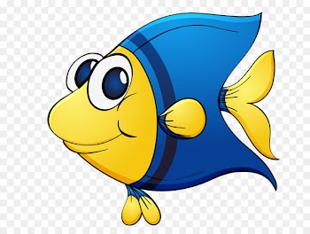 Cartoon Tropical fish Clip art - Fish spit bubbles 