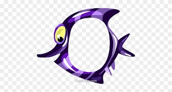 Cartoon Tropical Fish Frame Royalty Free Vector Clip - Clip Art Fish Photo Frame