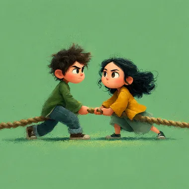 Cartoon Tug of War Between Kids Cartoon Tug of War Between Kids
