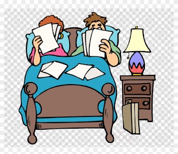 Cartoon Two People In Bed