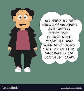 cartoon vaccine poster