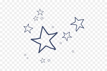 Cartoon - Vector cartoon hand-drawn line stars 