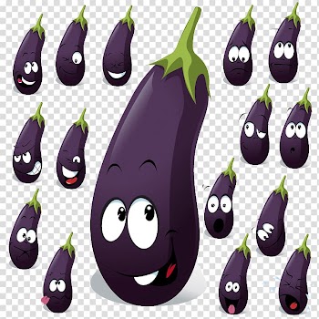 Cartoon Vegetable Eggplant, eggplant transparent background PNG clipart