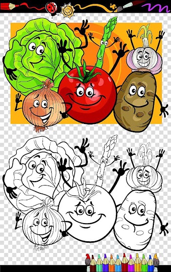 Cartoon Vegetable Illustration, Great vegetables Summary transparent background PNG clipart