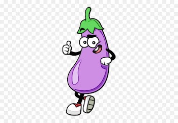 cartoon violet purple vegetable plant