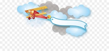 Cartoon Wallpaper - Red plane Vector 