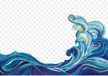 Cartoon Wave Clip art - Vector cartoon waves 